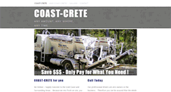 Desktop Screenshot of coast-crete.com